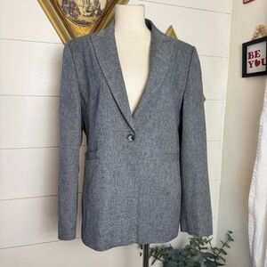 Marks & Spencer Womens Grey Casual Women Blazer Jacket Business Workwear